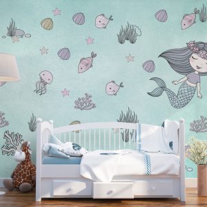 Mermaid Ariel Starfish Kids Wallpaper