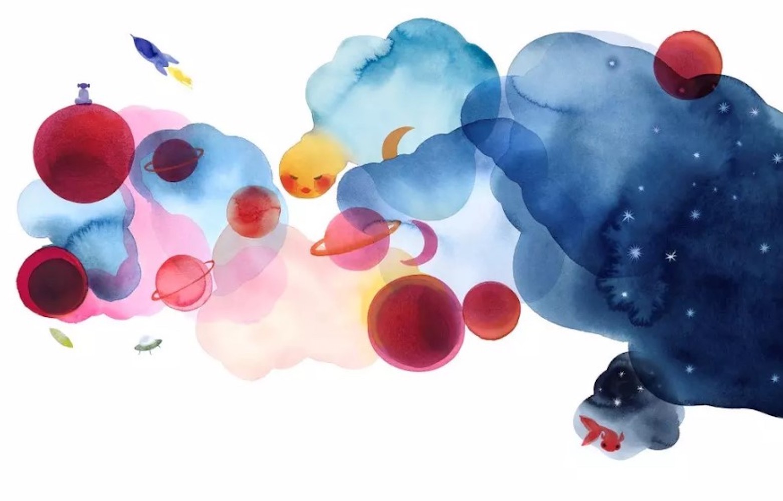 Colorful Brushes Watercolor Paint Removable Wallpaper 5 Colorful Brushes Watercolor Paint Removable Wallpaper