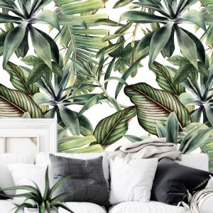 Botanical Leaves Modern Design Floral Removable Wallpaper