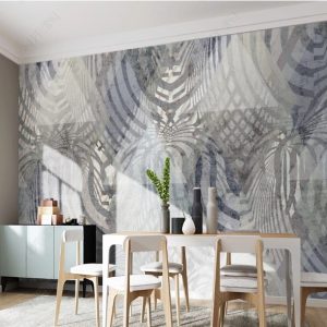 Abstract Sea Landspace Circle Background Scandinavian Design Removable Wallpaper