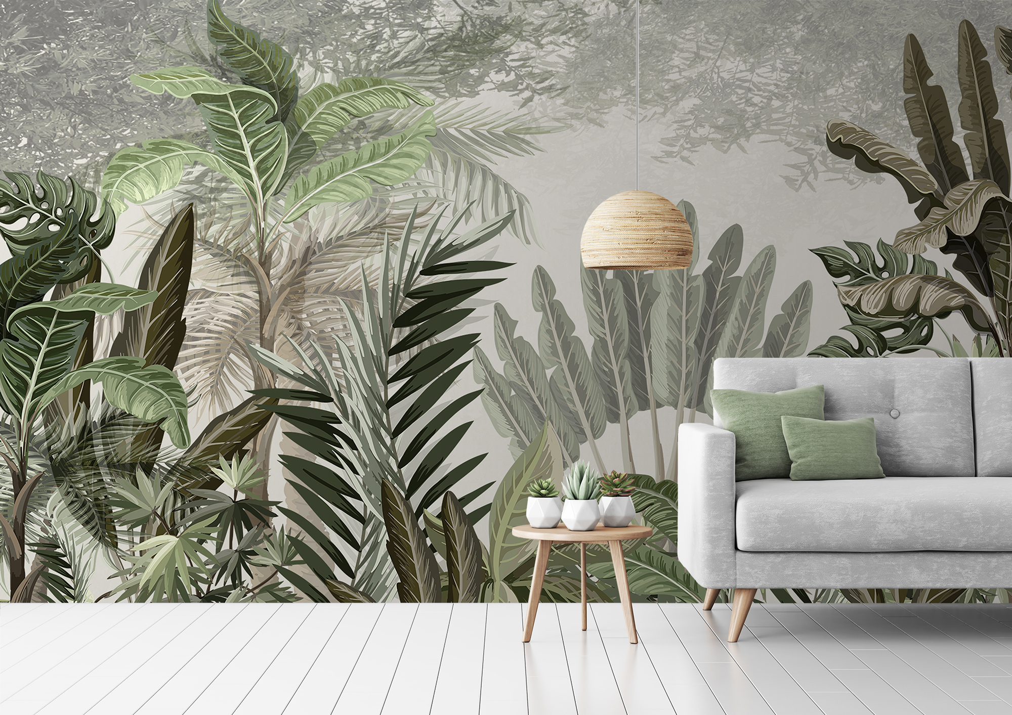 Tropical Forest Tree Leafs Removable Wallpaper 4 Tropical Forest Tree Leafs Removable Wallpaper