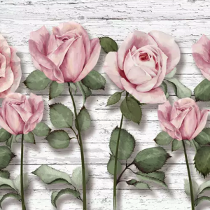 3D English Roses Floral Removable Wallpaper