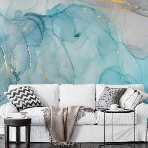 Abstract Illustration Ink Paint Rhino Oil Painting Removable Wallpaper