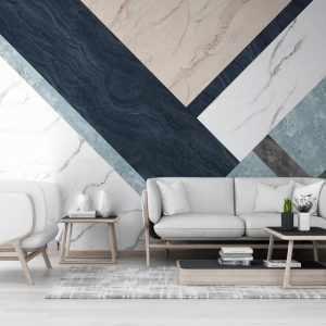 Marble Texture Geometric Design Luxury Scandinavian Design Removable Wallpaper