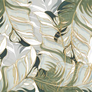 Leaf Abstract Modern Design Removable Wallpaper
