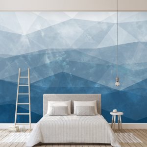 Abstract Soft Geometric Triangle Mediterranean Removable Wallpaper