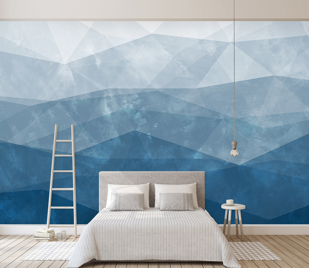 Abstract Soft Geometric Triangle Mediterranean Removable Wallpaper 1 Abstract Soft Geometric Triangle Mediterranean Removable Wallpaper