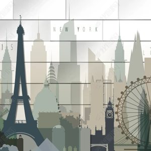 Paris Landscape Eiffel Tower Wallpaper