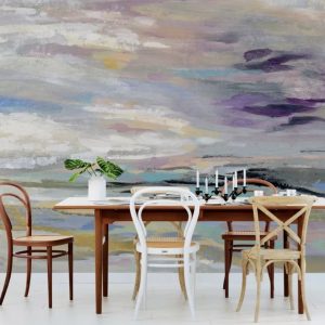 Oil Painting Colorful Pastel Colors Removable Wallpaper