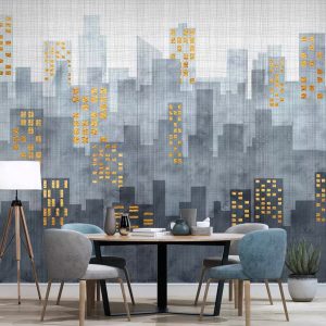 Modern Simple City Architecture Cityscape Removable Wallpaper