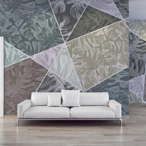 Watercolor Geometric Triangle and Trapezoid Shapes Removable Wallpaper