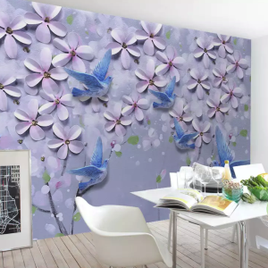 3D Embossed Daisy Floral REMOVABLE Wallpaper