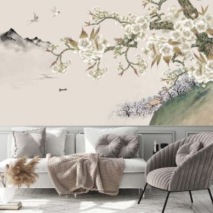 Vintage Floral Retro Flower Nostalgic Wallpaper