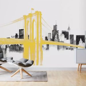 Watercolor Brooklyn Bridge Wallpaper