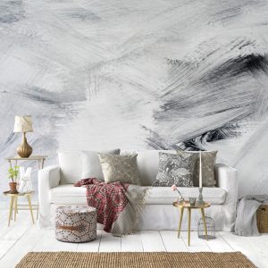 Watercolor Painting Dark Brush REMOVABLE Wallpaper