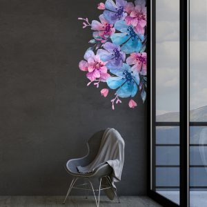 8 Big Gardenia Flower Wall Decal