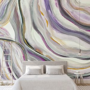 Watercolor Abstract Line Minimalist Removable Wallpaper