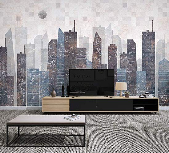 Retro Geometric Cityscape City Wallpaper 6 Retro Geometric Cityscape City Wallpaper