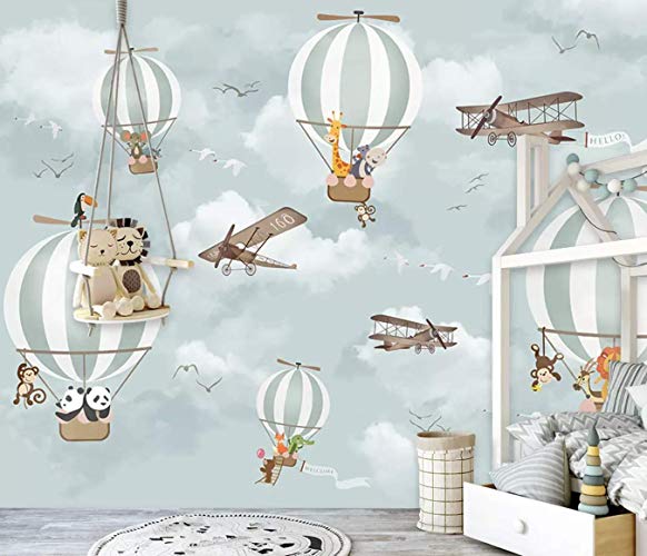 Hot Air Balloon Animals and Airplane Wallpaper 1 Hot Air Balloon Animals and Airplane Wallpaper
