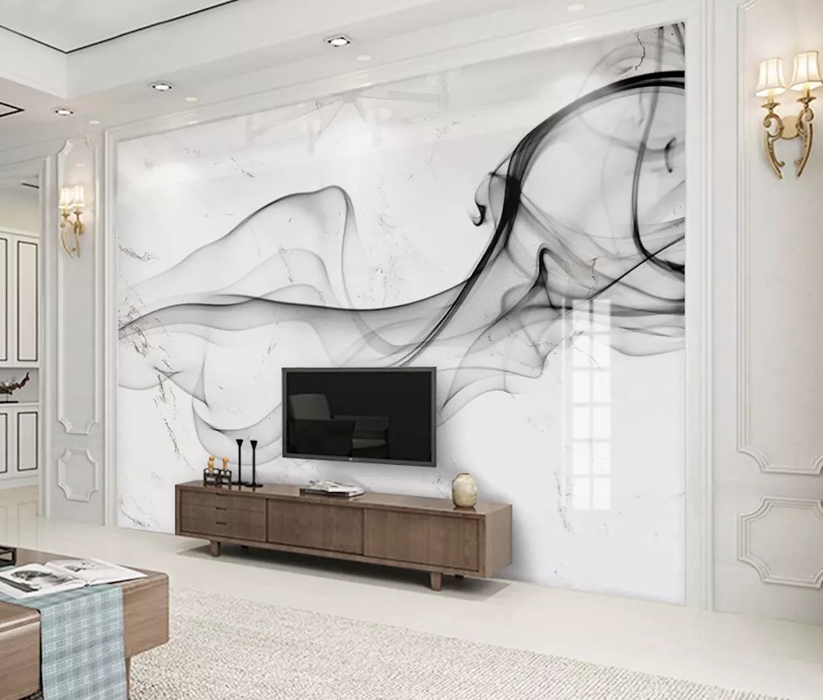 Dark Smokes Marble Pattern Modern Removable Wallpaper 1 Dark Smokes Marble Pattern Modern Removable Wallpaper