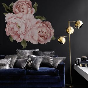 Pink Peonies Bouquet Flower Wall Decal
