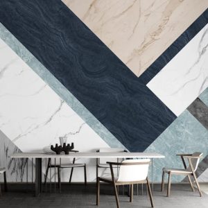 Marble Texture Geometric Design Luxury Scandinavian Design Removable Wallpaper