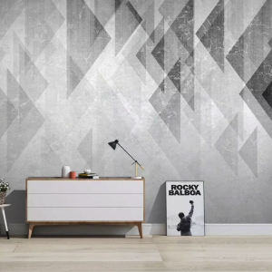 Monochrome Geometric Trigon Modern Removable Wallpaper