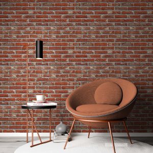 Red Brick Wall Background Construction Removable Wallpaper