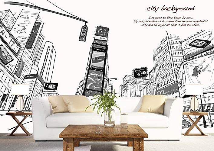 Charcoal Times Square City Wallpaper 1 Charcoal Times Square City Wallpaper
