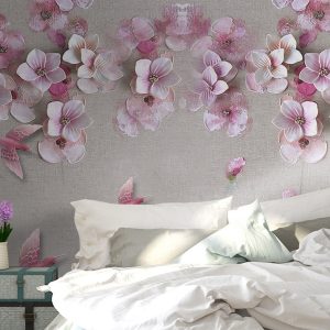 3D Cherry Blossom Oil Painting Flower Wallpaper