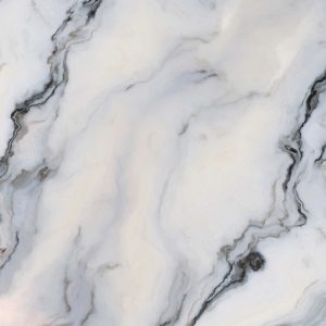 White Marble Pattern With Curly Blue And Black Veins Removable Wallpaper