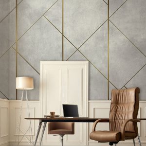 Luxury Modern Abstract Geometric Design Removable Wallpaper