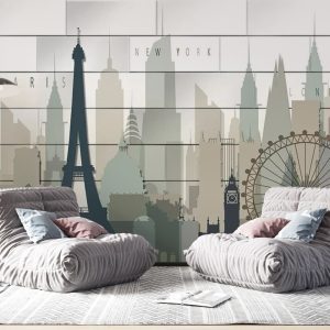 Paris Landscape Eiffel Tower Wallpaper