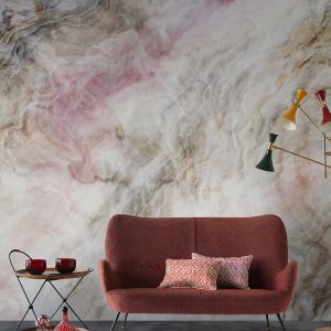 Soft Colorful Smoke Contemporary Wallpaper
