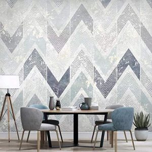 Zigzag Pattern Chevron Stripe Nordic Wallpaper