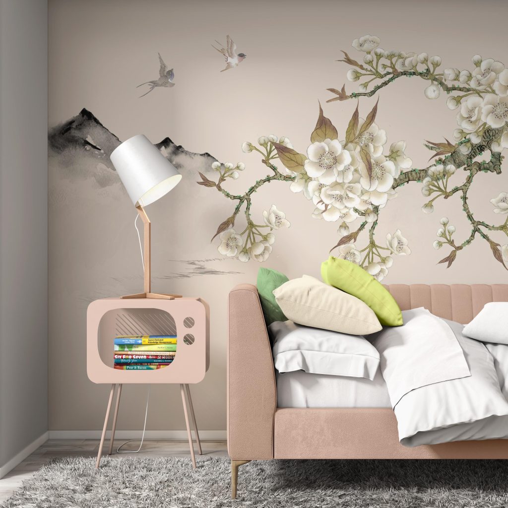 Vintage Floral Retro Flower Nostalgic Wallpaper