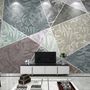 Watercolor Geometric Triangle and Trapezoid Shapes Removable Wallpaper