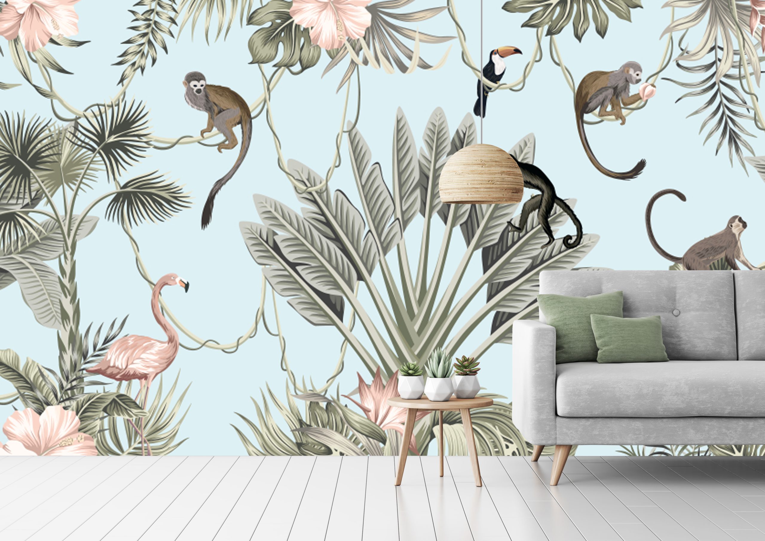 Animals Jungle Habitat Background Removable Wallpaper 3 Animals Jungle Habitat Background Removable Wallpaper