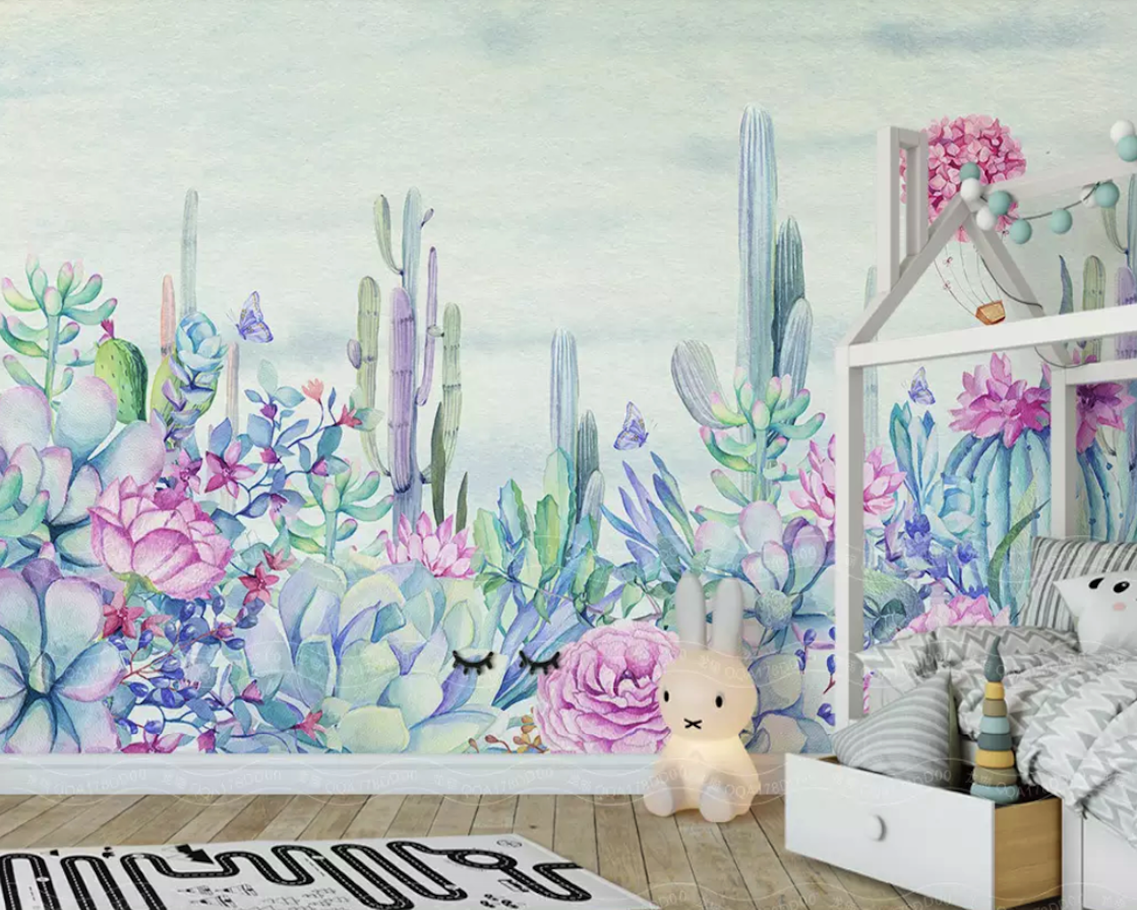 Hydrangea Flower Cactus Vintage Drawing Wallpaper 2 Hydrangea Flower Cactus Vintage Drawing Wallpaper