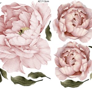 Pink Peonies Bouquet Flower Wall Decal