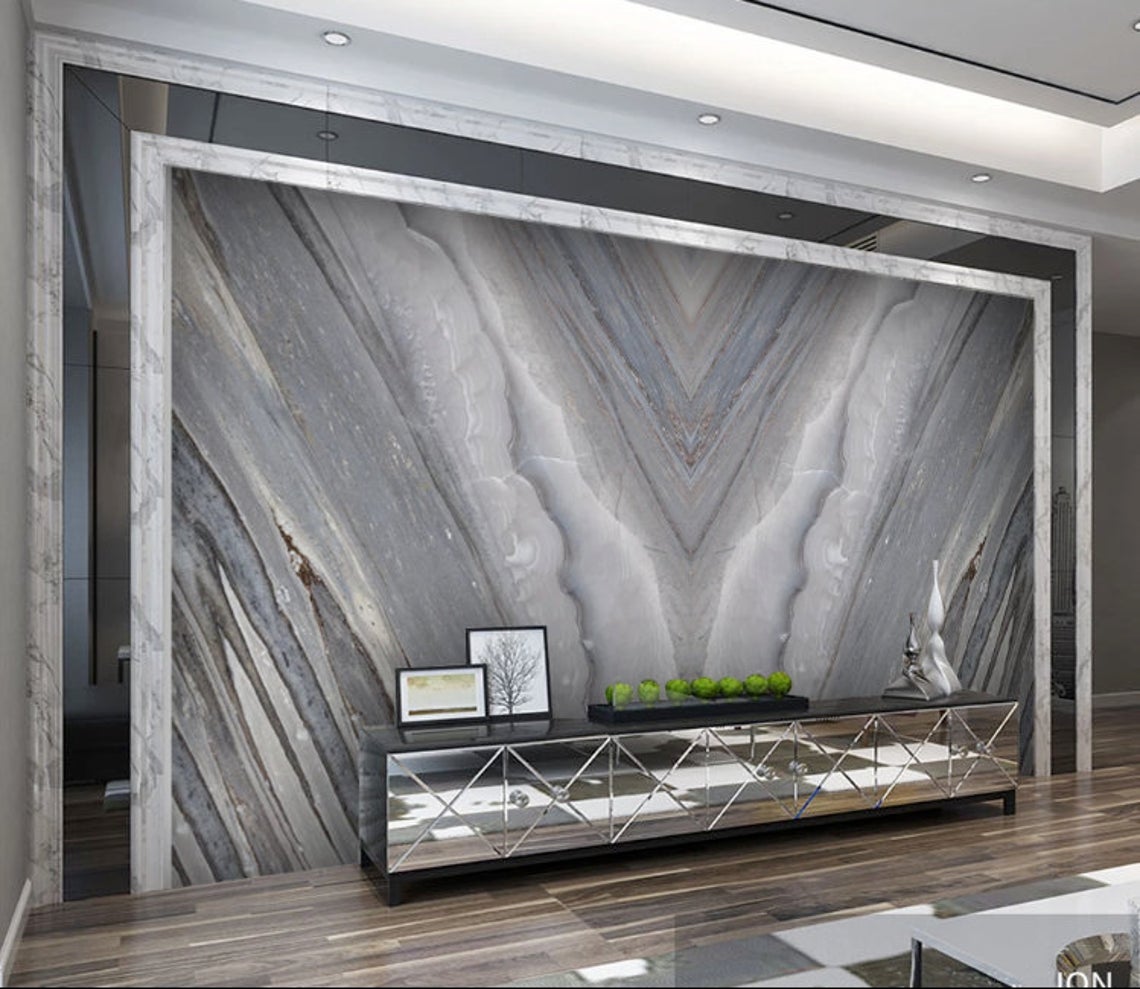Modern Dark Marble Design Removable Wallpaper 2 Modern Dark Marble Design Removable Wallpaper