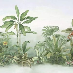 Natural Jungle Painting Landscape Wallpaper
