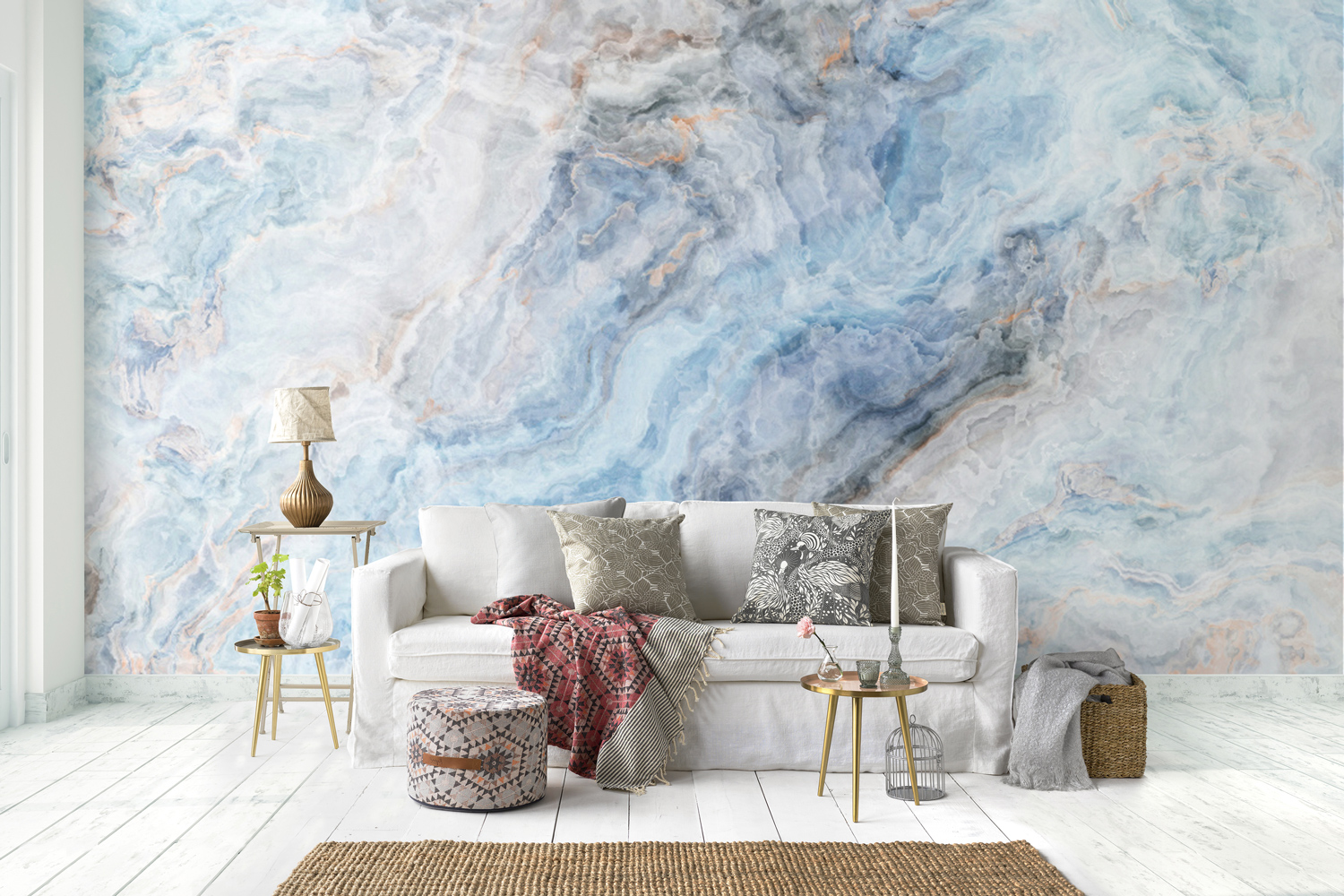 Blue Smokes Contemporary Fogs Wallpaper 1 Blue Smokes Contemporary Fogs Wallpaper