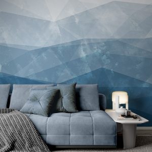 Abstract Soft Geometric Triangle Mediterranean Removable Wallpaper