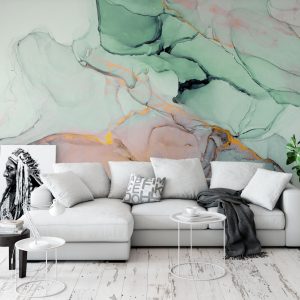 Abstract Colorful Ink Paint Removable Wallpaper