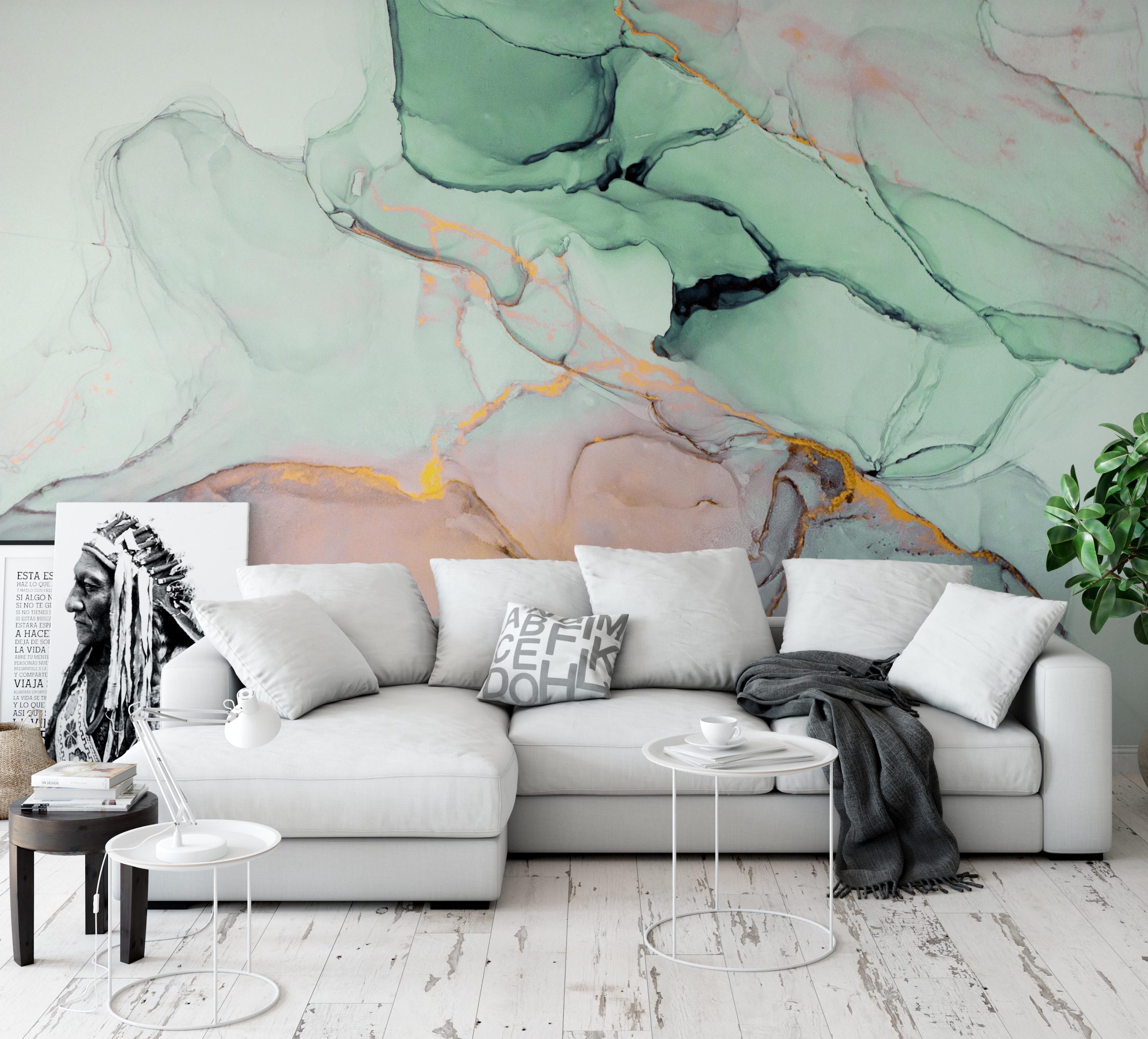 Abstract Colorful Ink Paint Removable Wallpaper 1 Abstract Colorful Ink Paint Removable Wallpaper