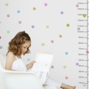 88 Pieces 2" Hand Drawing Colorful Polka Dots Wall Decal Set
