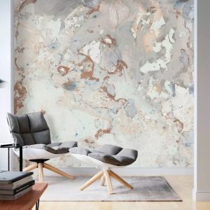 Brush Brown Splash Oil Painting Wallpaper