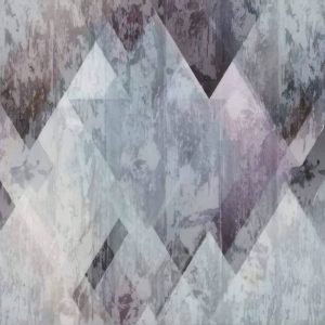 Dark Geometric Triangle Pattern Removable Wall Mural