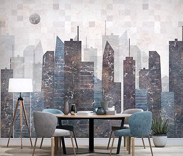 Retro Geometric Cityscape City Wallpaper 4 Retro Geometric Cityscape City Wallpaper